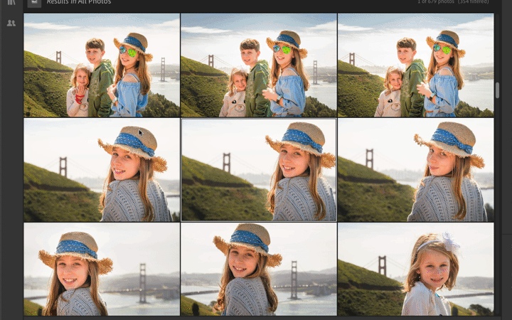 how to select multiple photos in lightroom cc grid view