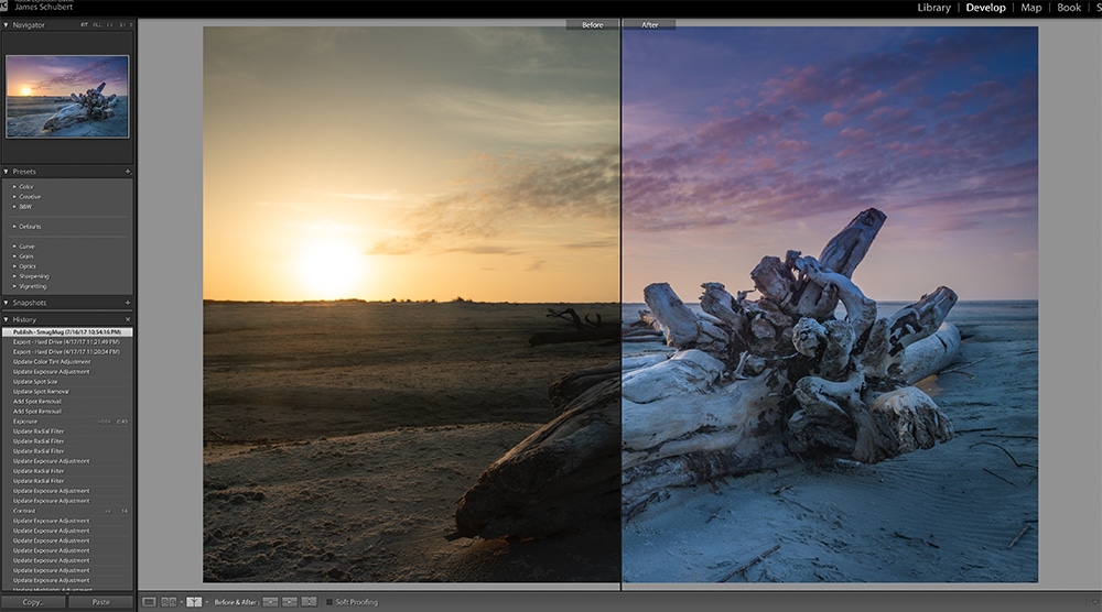 Lightroom Classic Before And After Left Right Split Screen